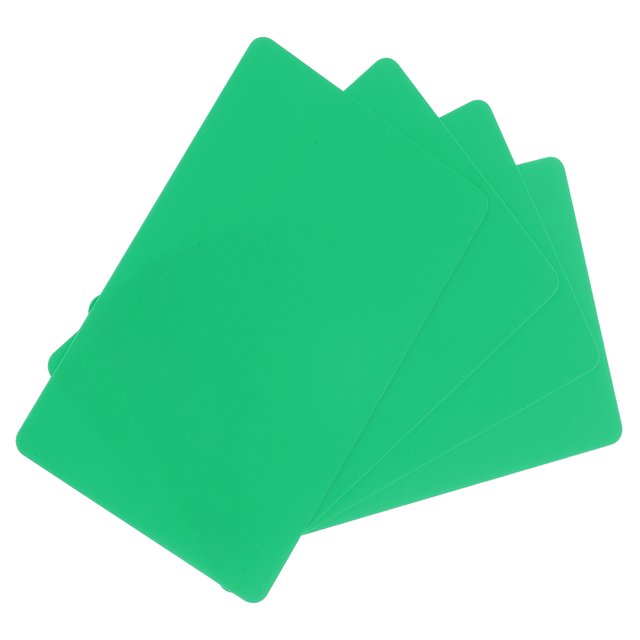 200 Pack Cartes PVC Vierges 20mil Cartes d'Identité Cartes de Crédit Vierges Vertes