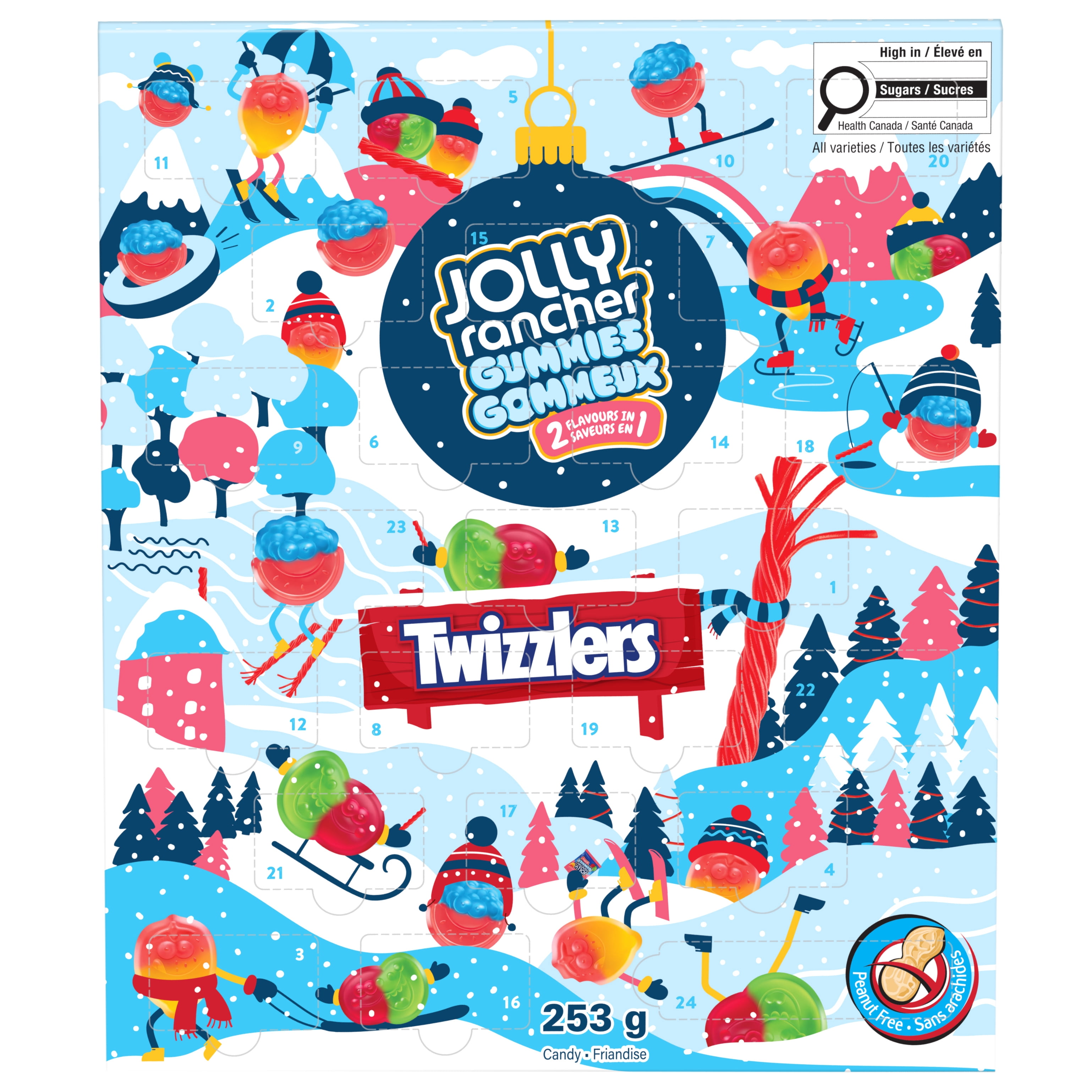 JOLLY RANCHER & TWIZZLERS Candy Advent Calendar, 253g - Walmart.ca