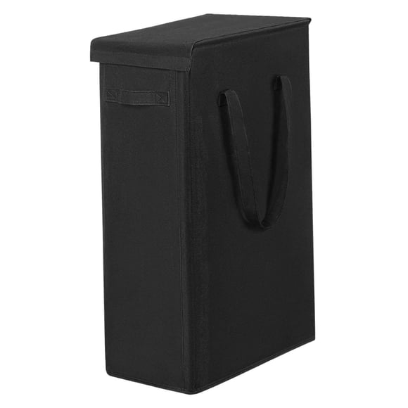 hengtong Foldable Laundry Basket Clothes Storage Organizer for Bathroom Closet Travel Black