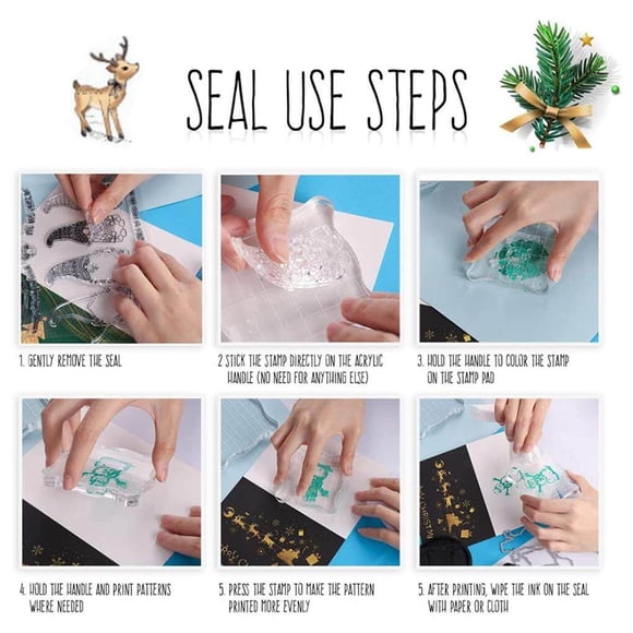 Maoww 1 Set Christmas DIY Cutting Dies and Stamps Scrapbooking Cutting Machine Stencils Embossing Stencil Template Gifts