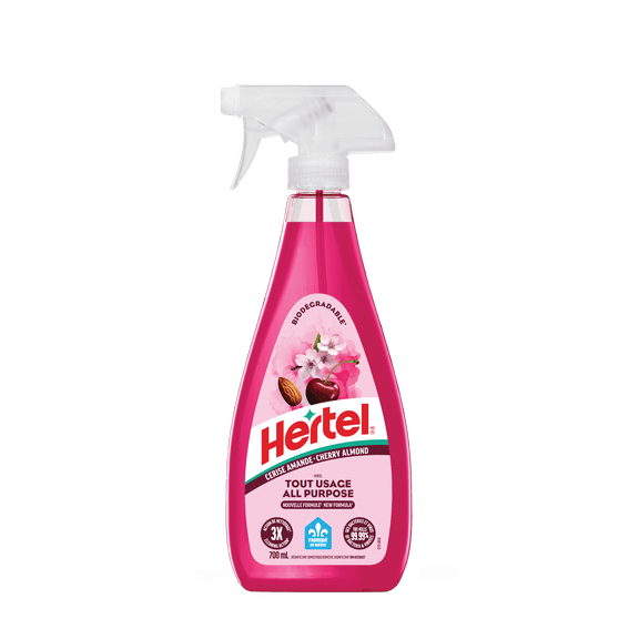 Hertel Disinfectant All Purpose Cleaner, Cherry Almond, 700ml