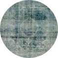 thumbnail image 1 of Ahgly Company Tapis d'Intérieur Rond Abstrait Vert Mer Foncé, 8 Pieds Rond, 1 of 6