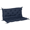 thumbnail image 1 of Outsunny Garden Bench Cushion with Backrest, Non-Slip 2 Seater Soft Pad, 1 of 10