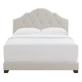 thumbnail image 2 of Home Fare Upholstered Camelback King Bed in Warm Gray, 2 of 10