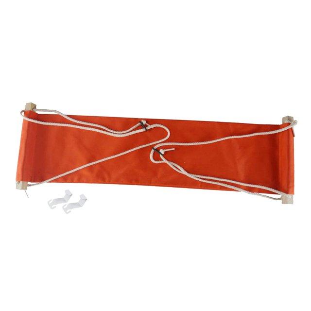 jifeng Repose-Pieds Hamac Confortable Réglable pour Voyage Bureau au Travail Train Orange