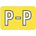 thumbnail image 2 of Doctor Stuff - File Folder Labels, Alphabet Letter P, Barkley/Sycom FABKM - BRAM Series Compatible Alpha Stickers, Yellow, 1" x 1-1/2", 500/Roll, 2 of 4