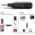 thumbnail image 5 of Émetteur Récepteur Bluetooth AUX 3,5 mm 2 en 1 Adaptateur Audio Stéréo Sans Fil Mains Libres Microphon, 5 of 5