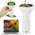 thumbnail image 1 of Buggy Lens Microscope Toy, Buggylens Magnifier, Digital Microscope, 2" IPS Screen 100x Handheld Digital Microscopes HD Pocket Portable Microscopes (White), 1 of 8