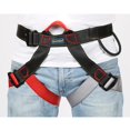 thumbnail image 1 of Heavy Duty Climbing Harness Half Body Belt Fall Equipment Adjustable Waist Hip for Mountaineering Caving Rappelling - Red, 1 of 10