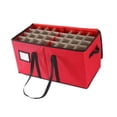 thumbnail image 1 of pitrice Christmas Ornament Storage Box Hold up to Balls Organizer Desktop 128 Pouch, 1 of 6