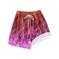 thumbnail image 1 of Maillot de Bain Garçon Uni avec Doublure de Compression Short de Bain Extensible Rose 5T/5 A-6 A, 1 of 4