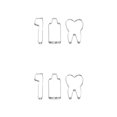 thumbnail image 1 of Redempat 1/2/3/5 3 Pieces/Set Biscuit Mold Cookies Toothbrush Mould Portable Home Stainless Steel Baking Tool Accessory Kitchen Gadget Show as Picture 2PCS, 1 of 6