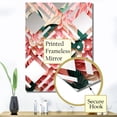 thumbnail image 3 of Designart "Green Butterfly Harmony" Butterfly Oversized Wall Mirror - Modern Animals Entryway Big Wall Mirror - Multiple Color Options, 3 of 6