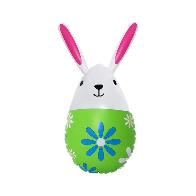 TIELUTT Easter Inflatable Bunny Rabbit with Colorful Eggs Holiday Blow Up for Indoor Outdoor Garden Yard in Hot Dog Form Propelled Inflatable 305cm Inflatable Pool Mannequin Inflatable Inflatable Bab