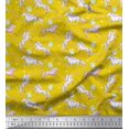 thumbnail image 1 of Soimoi polyester Crepe Fabric Dot,Star & Unicorn Animal Printed Fabric 1 Yard 52 Inch Wide, 1 of 3