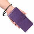thumbnail image 3 of Wallet Case for Nothing Phone 3A Flip Cover with Card Slots, Magnetic Stand & Strap Purple, 3 of 5