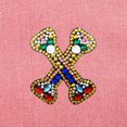 thumbnail image 3 of Porte-clés de Noël 26 Lettres Pendentif Strass, 3 of 8