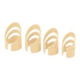 thumbnail image 3 of Guitar Finger Pick, 4pcs Polyoxymethylene Resin Fingertip Picks  For Ukulele Beige, 3 of 8