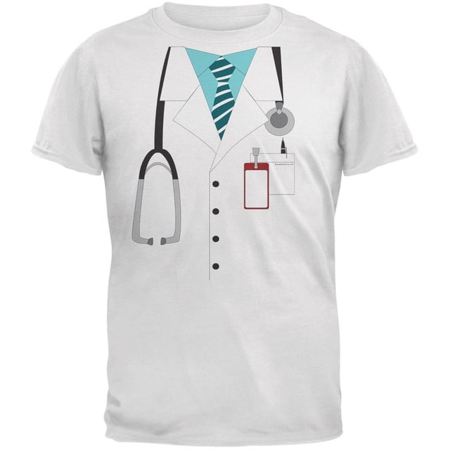 T-Shirt Jeunesse Blanc Costume de Docteur