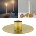 thumbnail image 4 of Thinsony Pillar Candle Holder Candlelight Home Decor Party for Dining Christmas Gold Large 1Set, 4 of 6