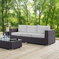 thumbnail image 1 of Modway Convene Outdoor Sofa Patio Furniture, White, 1 of 5