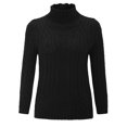 thumbnail image 2 of 2025 Femmes Automne et Hiver Cols Roulés pour Hommes Col Roulé Régulier Manches Longues Hauts Tendance pour Femmes Tricotés, 2 of 7