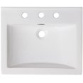 thumbnail image 1 of American Imaginations 16.5-in. W 16.5-in. D Ceramic Top In White Color For 3H8-in. Faucet AI-1321, 1 of 1