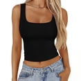 thumbnail image 1 of UPPADA Womens Shapewear Tank Top with Built In Bra Seamless Body Shaper Slimming Compression Camisole Tank Tops Seamless Cami Tank Top Stretch Comfy Soft Base Tees Black,S, 1 of 6