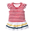 thumbnail image 4 of Birdeem Chemises pour Filles Mode Filles Décontracté Manches Courtes Hauts Col Rond Bouton Imprimé Ensembles de Shorts, 4 of 12