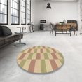 thumbnail image 4 of Ahgly Company Tapis d'Intérieur Lavable en Machine Carré Transitionnel Bronze Brun, 6 Pieds Carré, 4 of 7