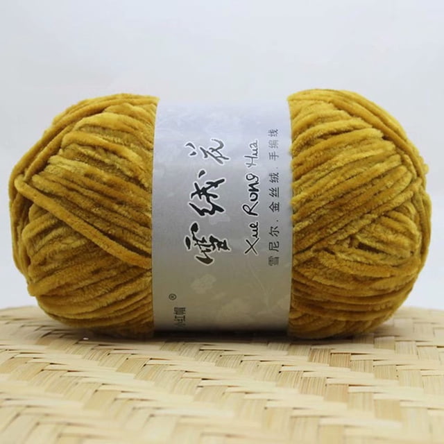 zanvin Home Textiles Gold Velvet Chenille Medium Thick Wool Thread Diy Crochet Sweater Scarf Line