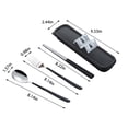 thumbnail image 3 of Cameland Portable Cutlery Set Reusable Camping Utensils For Camping Lunch Work School Easy To Wash, 3 of 7