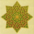thumbnail image 1 of Ahgly Company Machine Washable Indoor Square Transitional Dark Golden Rod Brown Area Rugs, 8' Square, 1 of 7