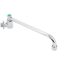 thumbnail image 1 of Faucet Water Copper Alloy Silver Wall-Mounted 360 Degree Rotating Faucet Semi-Automatic Kitchen Water Tap Kitchen Sink Faucets, 1 of 8