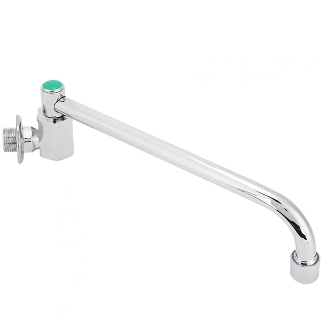 Faucet Water Copper Alloy Silver Wall-Mounted 360 Degree Rotating Faucet Semi-Automatic Kitchen Water Tap Kitchen Sink Faucets