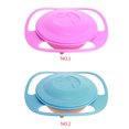 thumbnail image 2 of Gyro Bowl Practical Design Children Balanced Smooth Novelty Food-grade PP Tools Anti-splash Feeding Dishes Baby Tableware Funny Gift Red, 2 of 8