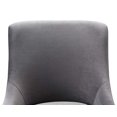 thumbnail image 5 of TOV Furniture Beatrix Fauteuil Pivotant Moderne Rembourré pour Bureau à Domicile Gris, 5 of 5