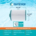 thumbnail image 3 of Hurricane Filters HF4H22-01 Advanced Spa Filter Cartridge Replacement for PFF25P4, Unicel 4CH-22, Filbur FC-2399, and Other Compatible Models, 3 of 7