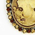 thumbnail image 3 of New Style Party Queen Lady Vintage Victorian Design Cameo Bronze Brooch Pin, 3 of 5