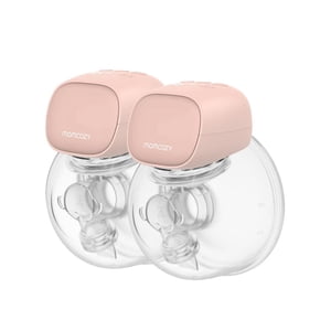 Momcozy Pompe à sein sans mains S9 Pro, Pompe portable double électrique avec 2 Modes & 9 Niveaux, 24mm, rose