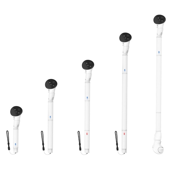 Accessoires de Manette VR, Poignées de Bras Longs pour Gorille VR pour Meta Quest 3 Beat Saber Club de Golf Baseball