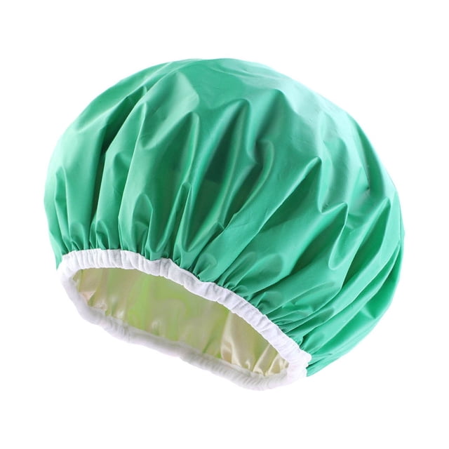 Fiudx Printed Shower Cap Color Ding Lining Hair Care Cap Pe Care Mask Makeup Cap Sleeping Cap