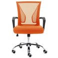 thumbnail image 2 of Modern Home Zuna Ergonomic Mesh Mid Back Office Chair, Black & Orange, 2 of 10
