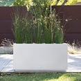 thumbnail image 3 of Veradek Block Series Jardinière Longue Moyenne en Plastique - Blanc, 3 of 5