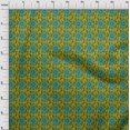 thumbnail image 3 of oneOone Cotton Flex Fabric Leaves & Floral Block Printed Craft Fabric BTY 40 Inch Wide, 3 of 4