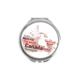 thumbnail image 1 of Carte Cananda avec Noms de Ville Repères Miroir Compact à la Main Verre de Poche Portable Rond, 1 of 3