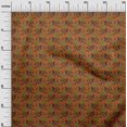 thumbnail image 2 of oneOone Cotton Poplin Fabric Leaves & Floral Block Printed Fabric 1 Yard 56 Inch Wide, 2 of 5