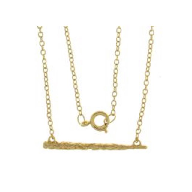 Harry Potter Collier Baguette en Laiton Plaqué Jaune