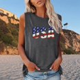 thumbnail image 2 of EQWLJWE Hauts pour Femmes Mode Féminine Confortable Independence Day Décontracté Col Rond Imprimé Haut Blouse, 2 of 4