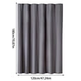 thumbnail image 2 of LSLJS Rideau de Bain 47.24x70.87 Po Couleur Unie Salle de Bain Imperméable Polyester Épaissi Rideau de Séparation de Salle de Bain Rideau de Porte Rideau de Bain Tissu Rideaux, 2 of 6